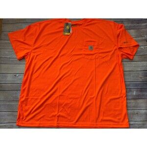Carhartt High Visibility Force Color Enhanced T-Shirt Mens 4xl Orange 100493824